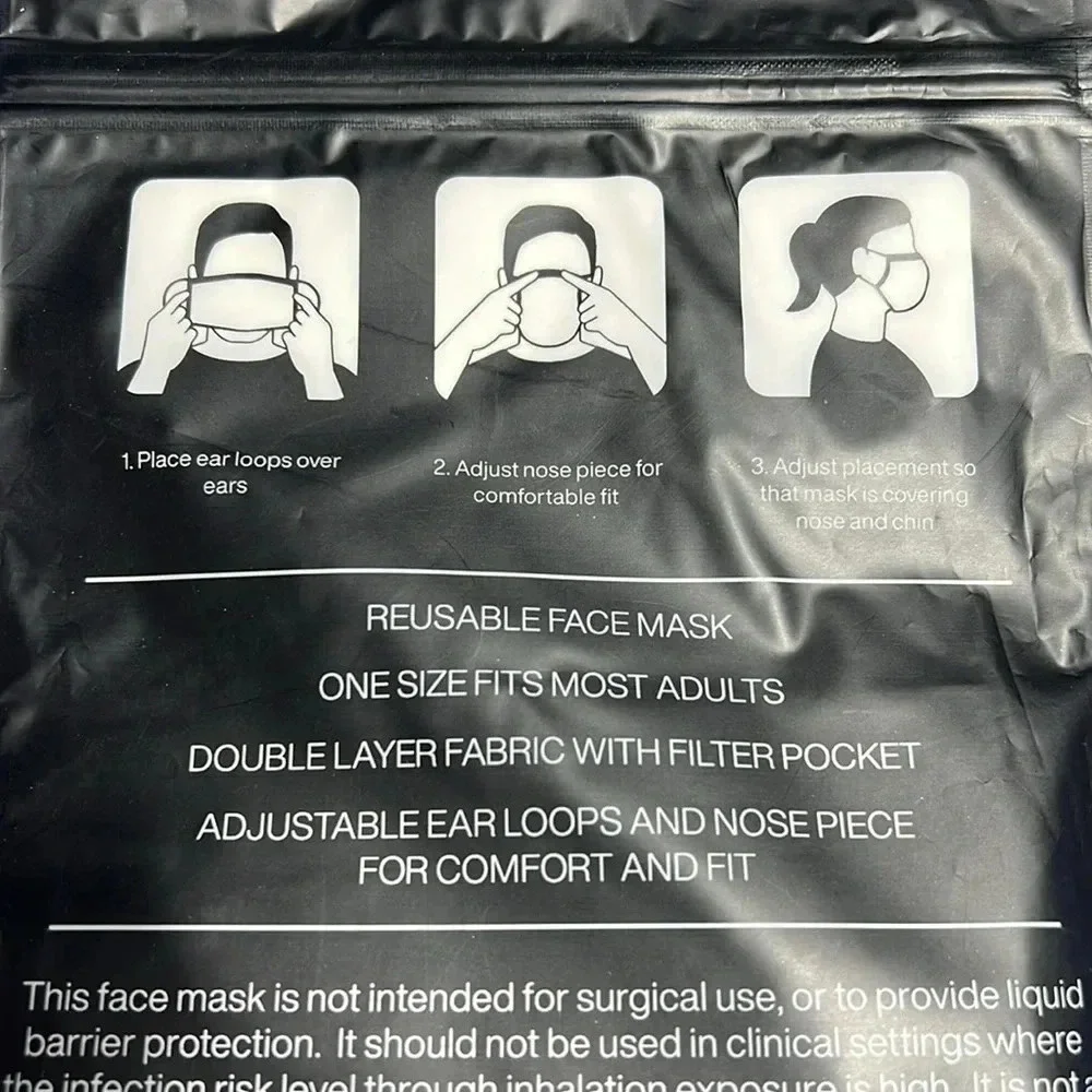 NWT DKNY Reusable‎ Face Masks 5 Pack